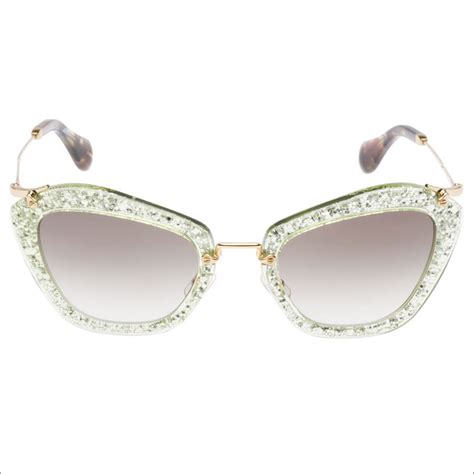 miu miu sonnenbrille glitzer|Miu Miu Sunglasses for Women .